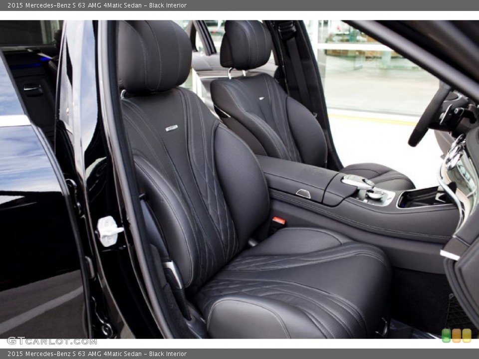 Black Interior Front Seat for the 2015 Mercedes-Benz S 63 AMG 4Matic Sedan #99602094