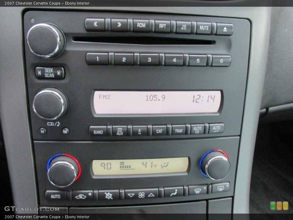 Ebony Interior Controls for the 2007 Chevrolet Corvette Coupe #99610848
