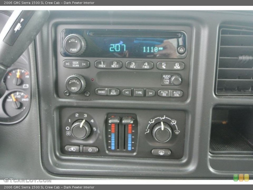 Dark Pewter Interior Controls for the 2006 GMC Sierra 1500 SL Crew Cab #99613087