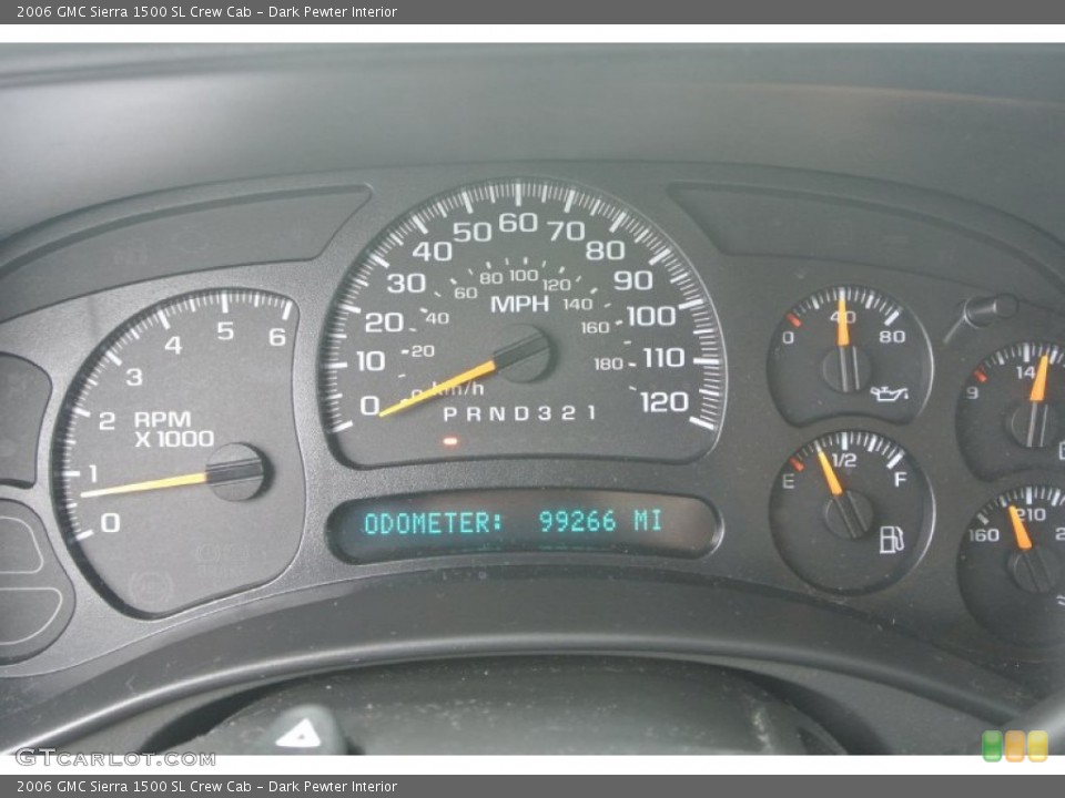 Dark Pewter Interior Gauges for the 2006 GMC Sierra 1500 SL Crew Cab #99613133
