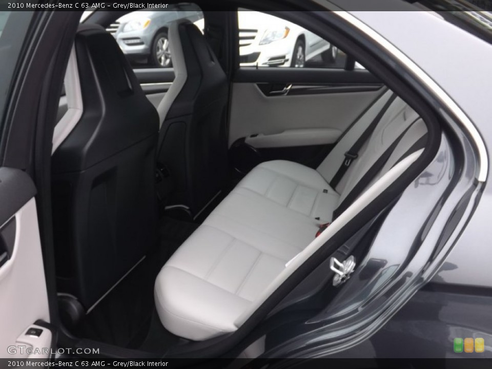 Grey/Black Interior Rear Seat for the 2010 Mercedes-Benz C 63 AMG #99614874