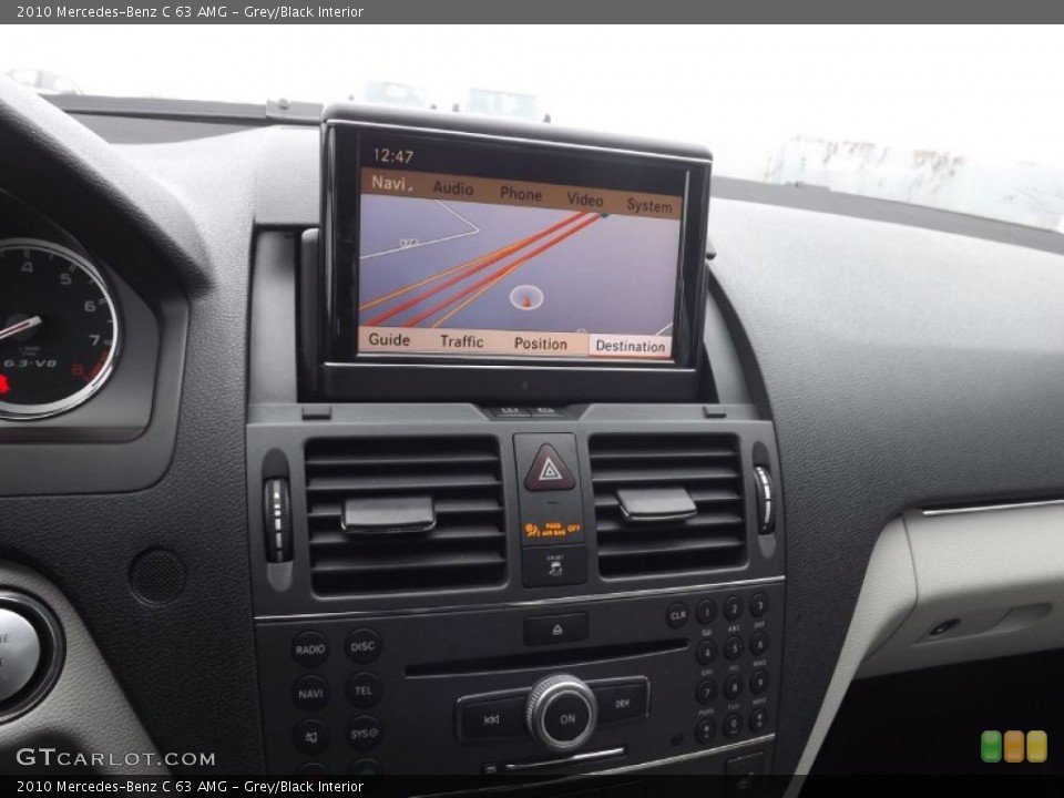 Grey/Black Interior Navigation for the 2010 Mercedes-Benz C 63 AMG #99615000