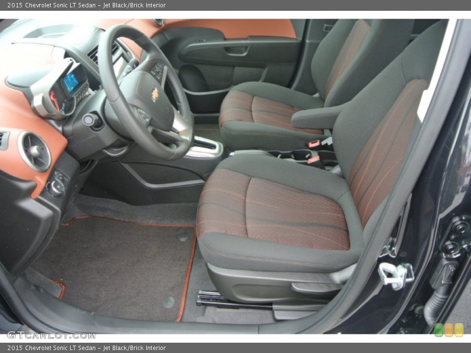 Jet Black/Brick Interior Photo for the 2015 Chevrolet Sonic LT Sedan #99615360