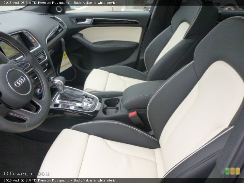 Black/Alabaster White Interior Photo for the 2015 Audi Q5 3.0 TDI Premium Plus quattro #99617109