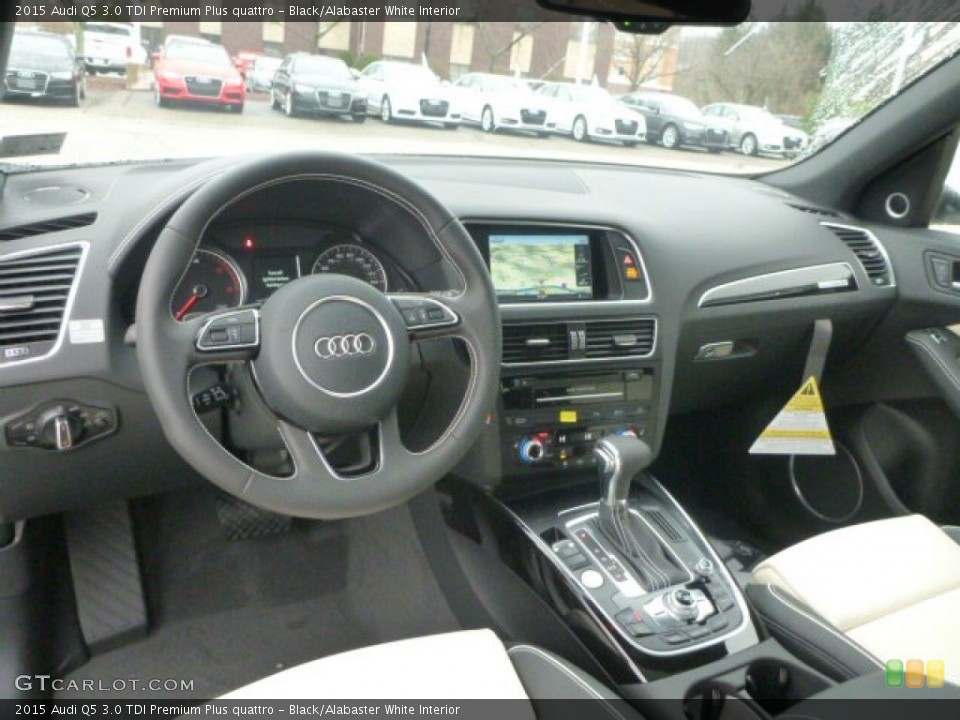 Black/Alabaster White Interior Dashboard for the 2015 Audi Q5 3.0 TDI Premium Plus quattro #99617151