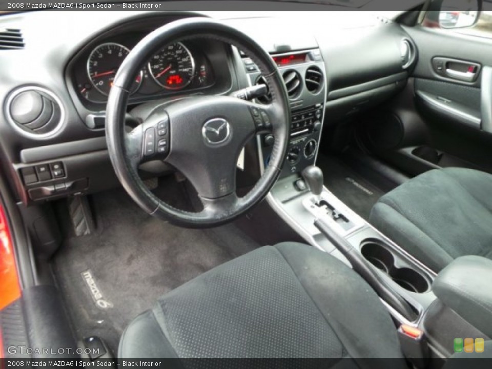 Black Interior Photo for the 2008 Mazda MAZDA6 i Sport Sedan #99617472