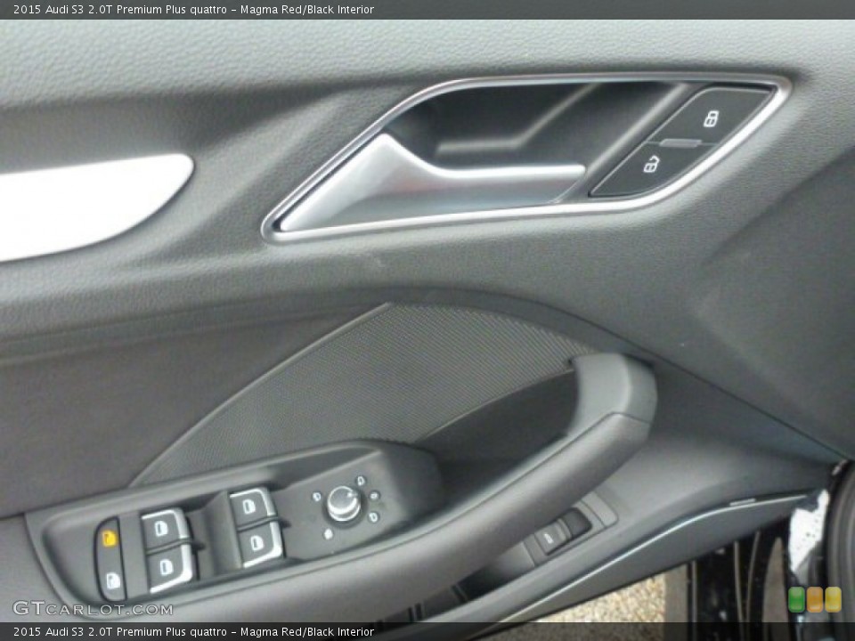Magma Red/Black Interior Controls for the 2015 Audi S3 2.0T Premium Plus quattro #99617784