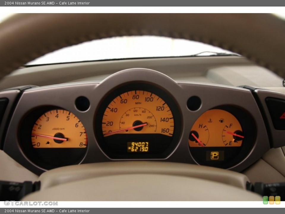 Cafe Latte Interior Gauges for the 2004 Nissan Murano SE AWD #99617820