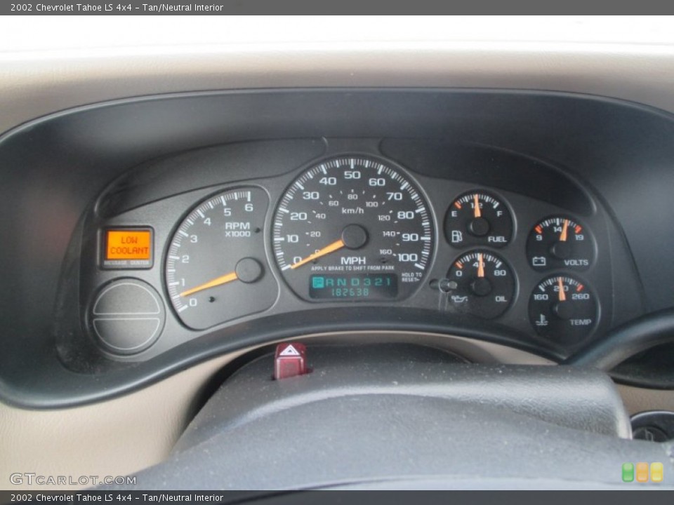 Tan/Neutral Interior Gauges for the 2002 Chevrolet Tahoe LS 4x4 #99622398