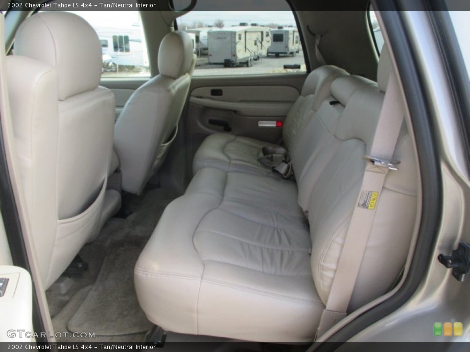Tan/Neutral Interior Rear Seat for the 2002 Chevrolet Tahoe LS 4x4 #99622514