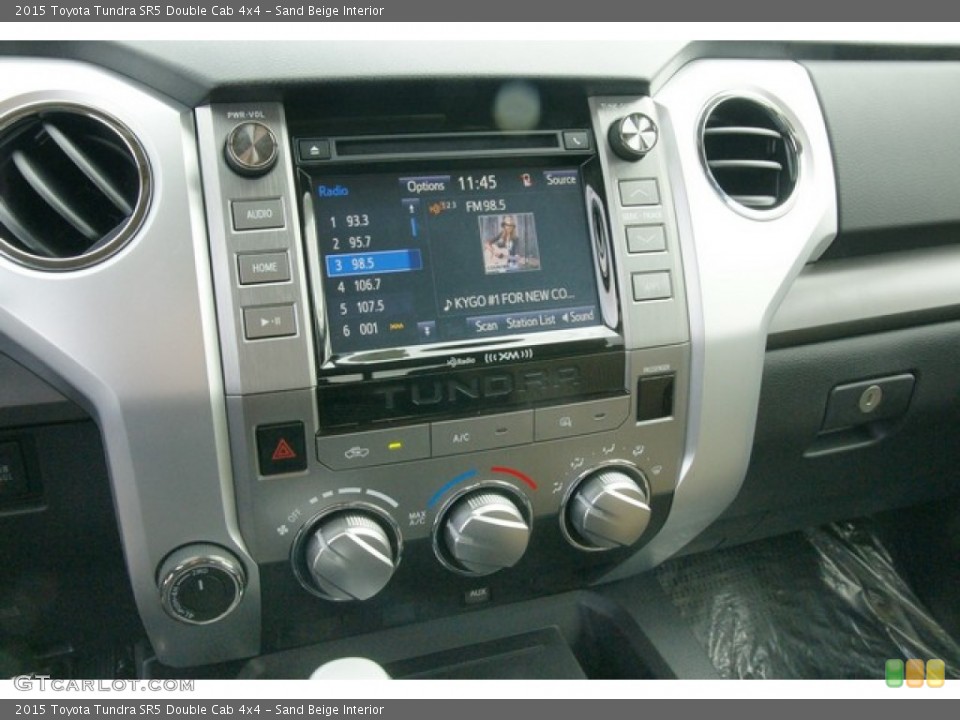 Sand Beige Interior Controls for the 2015 Toyota Tundra SR5 Double Cab 4x4 #99623364