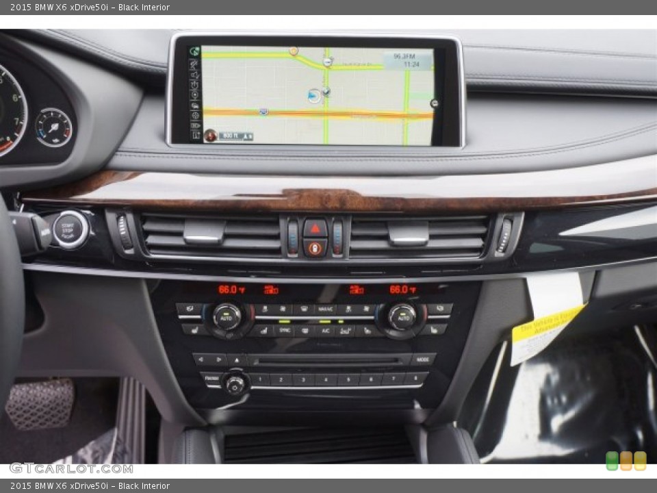 Black Interior Controls for the 2015 BMW X6 xDrive50i #99634219