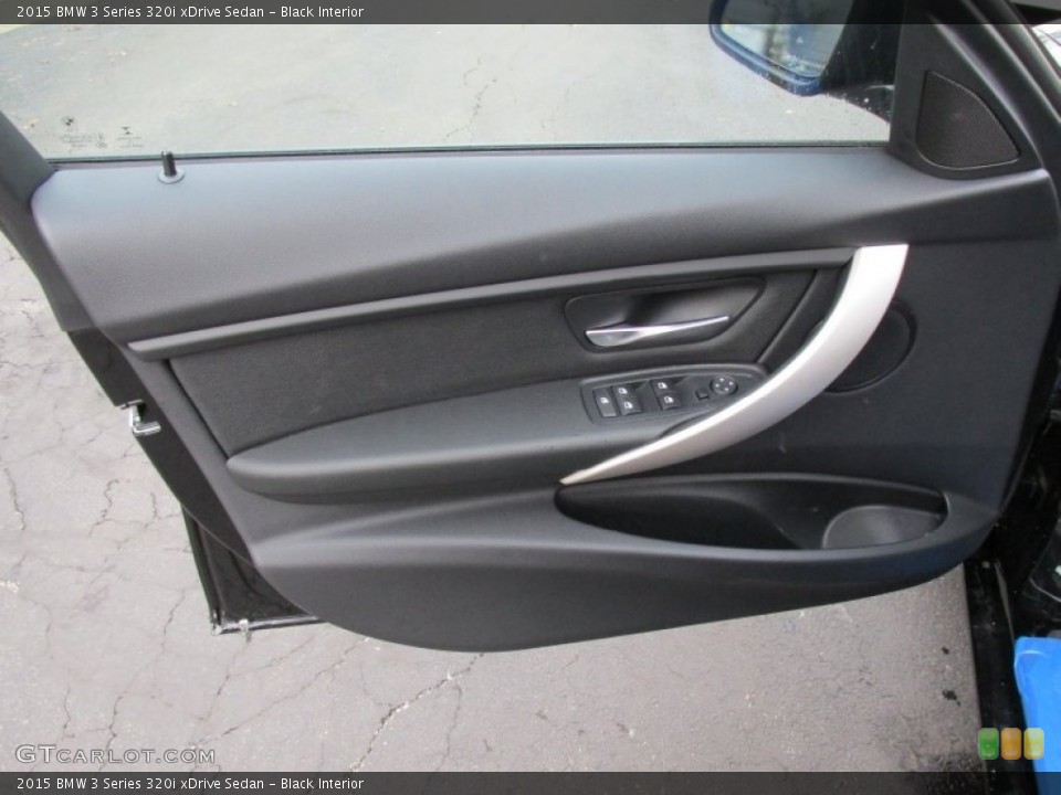 Black Interior Door Panel for the 2015 BMW 3 Series 320i xDrive Sedan #99637546