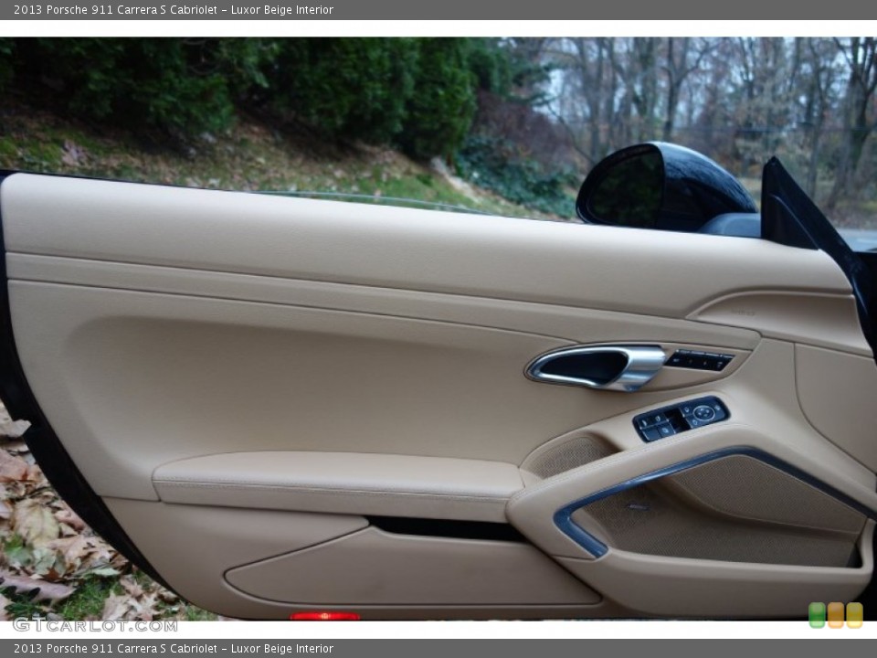 Luxor Beige Interior Door Panel for the 2013 Porsche 911 Carrera S Cabriolet #99646267