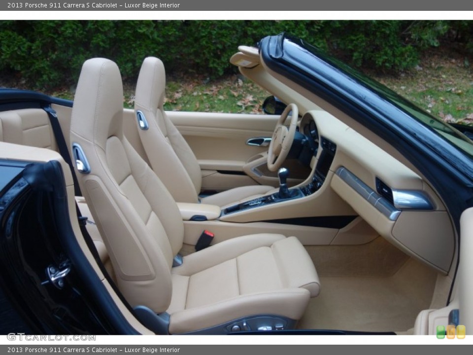 Luxor Beige Interior Front Seat for the 2013 Porsche 911 Carrera S Cabriolet #99646317