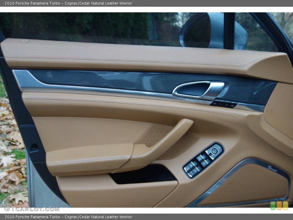 Cognac/Cedar Natural Leather Interior Door Panel for the 2010 Porsche Panamera Turbo #99646768