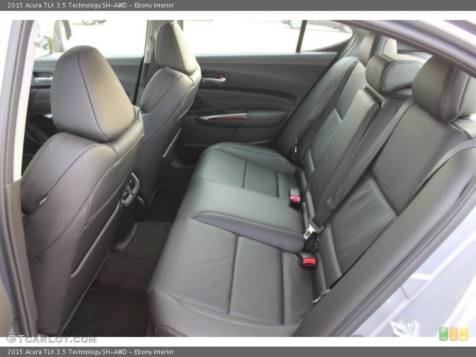 Ebony Interior Rear Seat for the 2015 Acura TLX 3.5 Technology SH-AWD #99659734