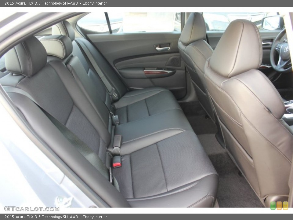 Ebony Interior Rear Seat for the 2015 Acura TLX 3.5 Technology SH-AWD #99659848