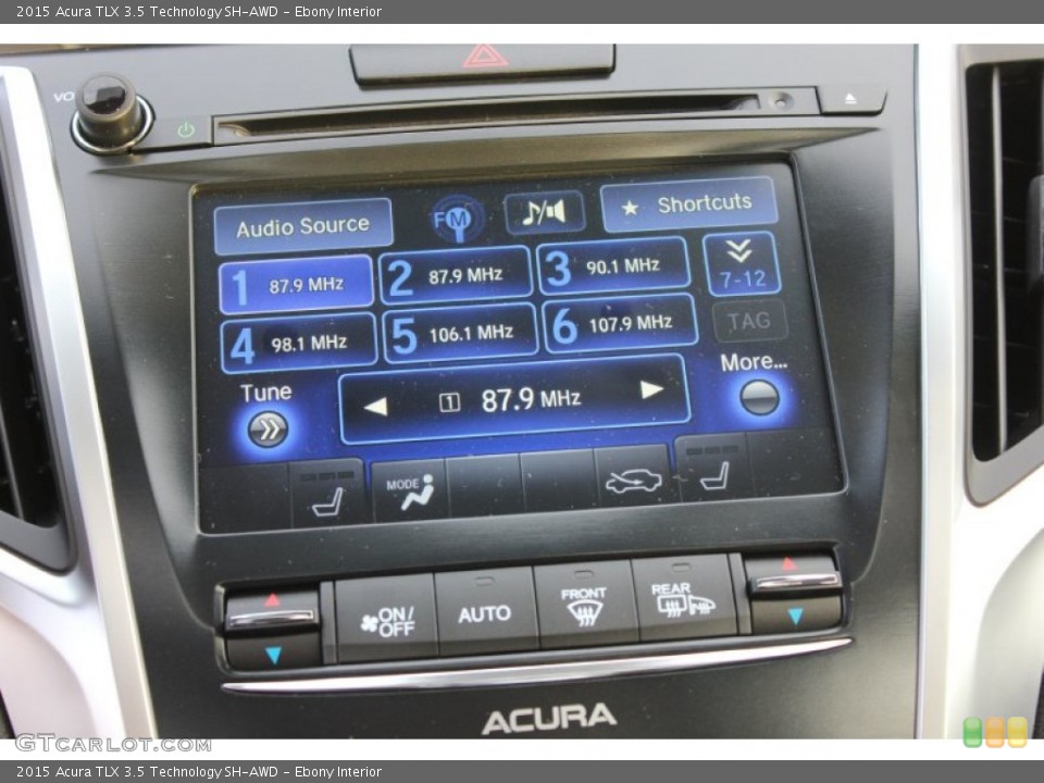 Ebony Interior Controls for the 2015 Acura TLX 3.5 Technology SH-AWD #99660076
