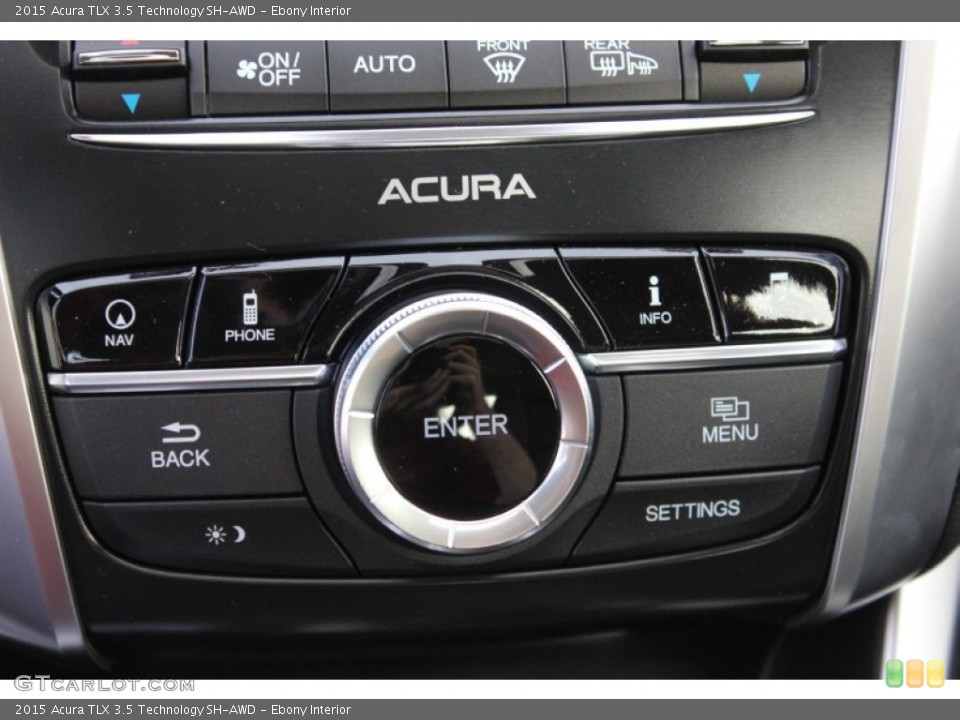 Ebony Interior Controls for the 2015 Acura TLX 3.5 Technology SH-AWD #99660097