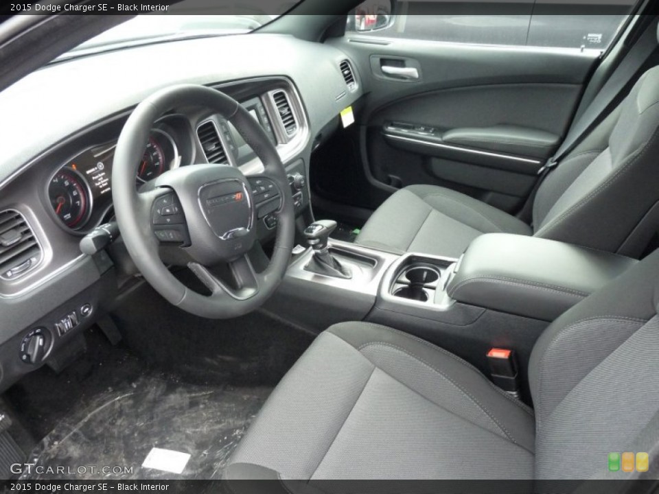 Black Interior Prime Interior for the 2015 Dodge Charger SE #99662686