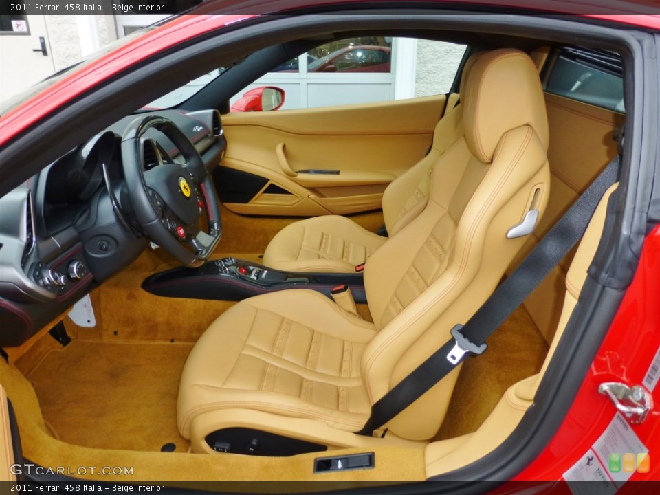 Beige Interior Front Seat for the 2011 Ferrari 458 Italia #99669145