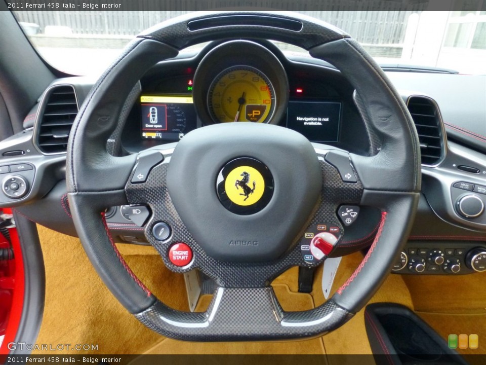 Beige Interior Steering Wheel for the 2011 Ferrari 458 Italia #99669184