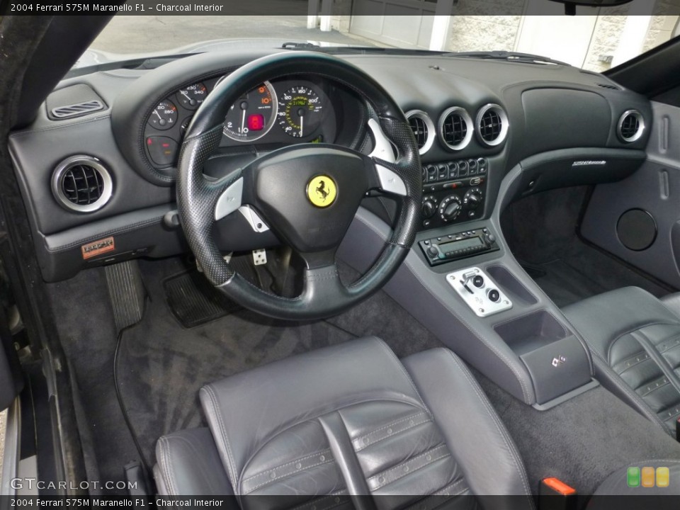 Charcoal 2004 Ferrari 575M Maranello Interiors