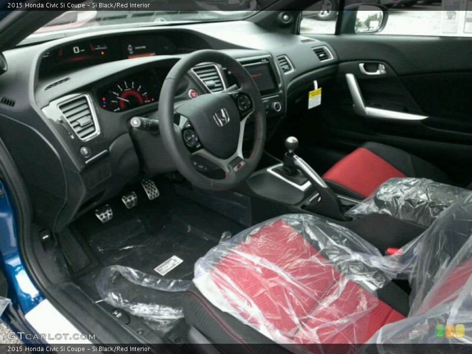 Si Black/Red Interior Prime Interior for the 2015 Honda Civic Si Coupe #99680825