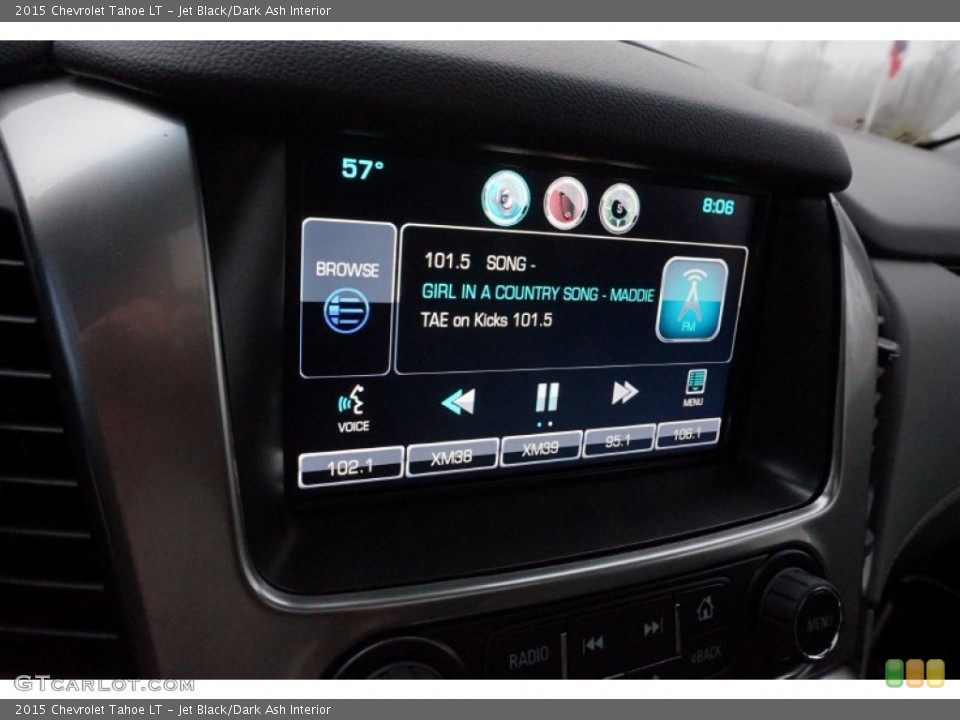 Jet Black/Dark Ash Interior Controls for the 2015 Chevrolet Tahoe LT #99686033