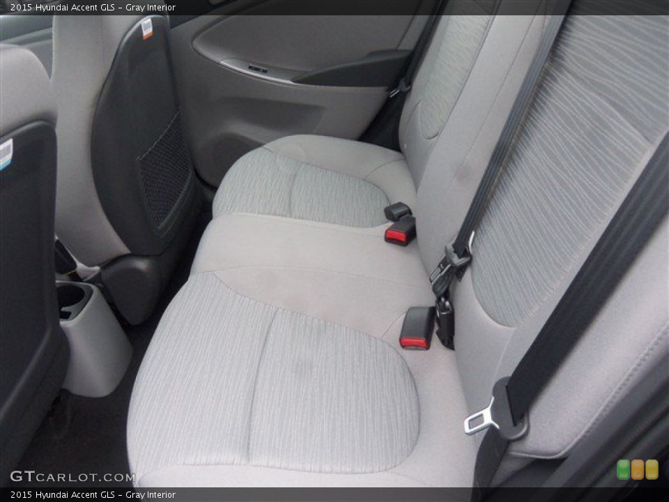 Gray Interior Rear Seat for the 2015 Hyundai Accent GLS #99697508