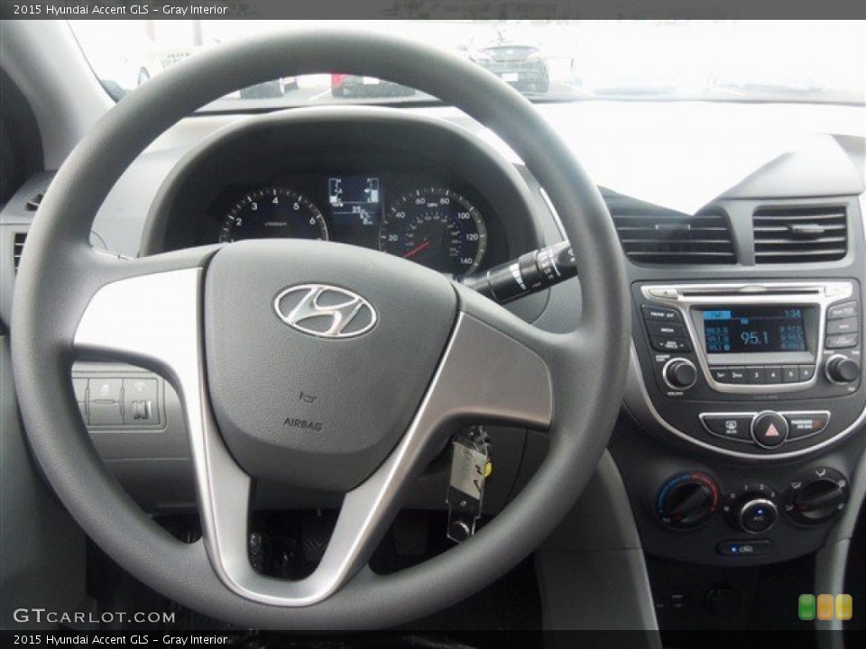 Gray Interior Steering Wheel for the 2015 Hyundai Accent GLS #99697577