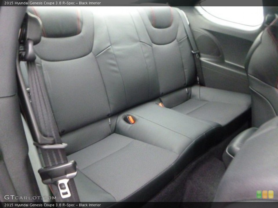 Black Interior Rear Seat for the 2015 Hyundai Genesis Coupe 3.8 R-Spec #99698717