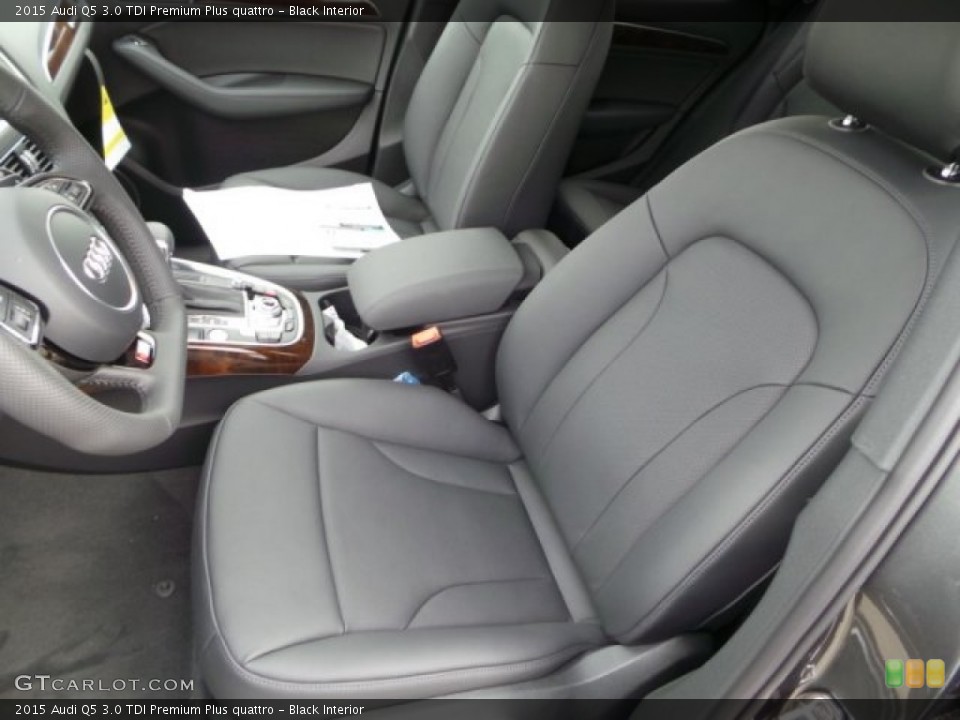 Black Interior Front Seat for the 2015 Audi Q5 3.0 TDI Premium Plus quattro #99700682