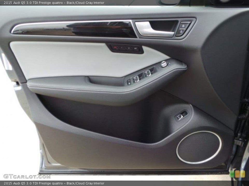 Black/Cloud Gray Interior Door Panel for the 2015 Audi Q5 3.0 TDI Prestige quattro #99701271