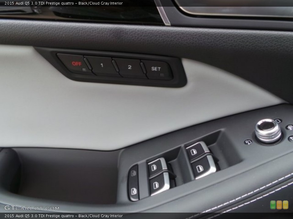 Black/Cloud Gray Interior Controls for the 2015 Audi Q5 3.0 TDI Prestige quattro #99701288