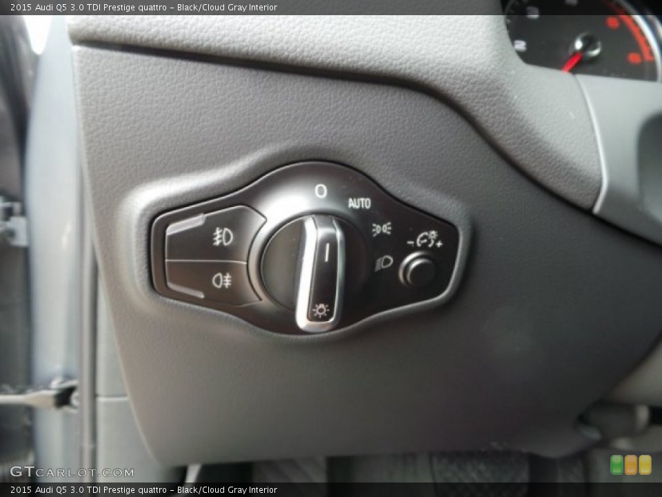 Black/Cloud Gray Interior Controls for the 2015 Audi Q5 3.0 TDI Prestige quattro #99701558