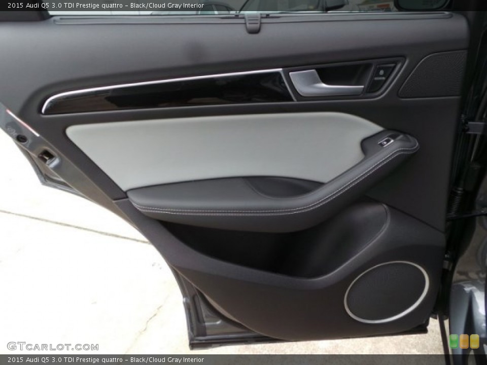 Black/Cloud Gray Interior Door Panel for the 2015 Audi Q5 3.0 TDI Prestige quattro #99701579