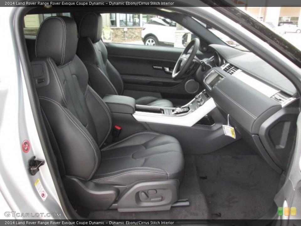 Dynamic Ebony/Cirrus Stitch Interior Front Seat for the 2014 Land Rover Range Rover Evoque Coupe Dynamic #99706974