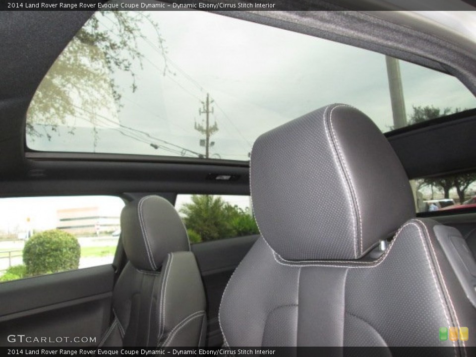 Dynamic Ebony/Cirrus Stitch Interior Sunroof for the 2014 Land Rover Range Rover Evoque Coupe Dynamic #99707132