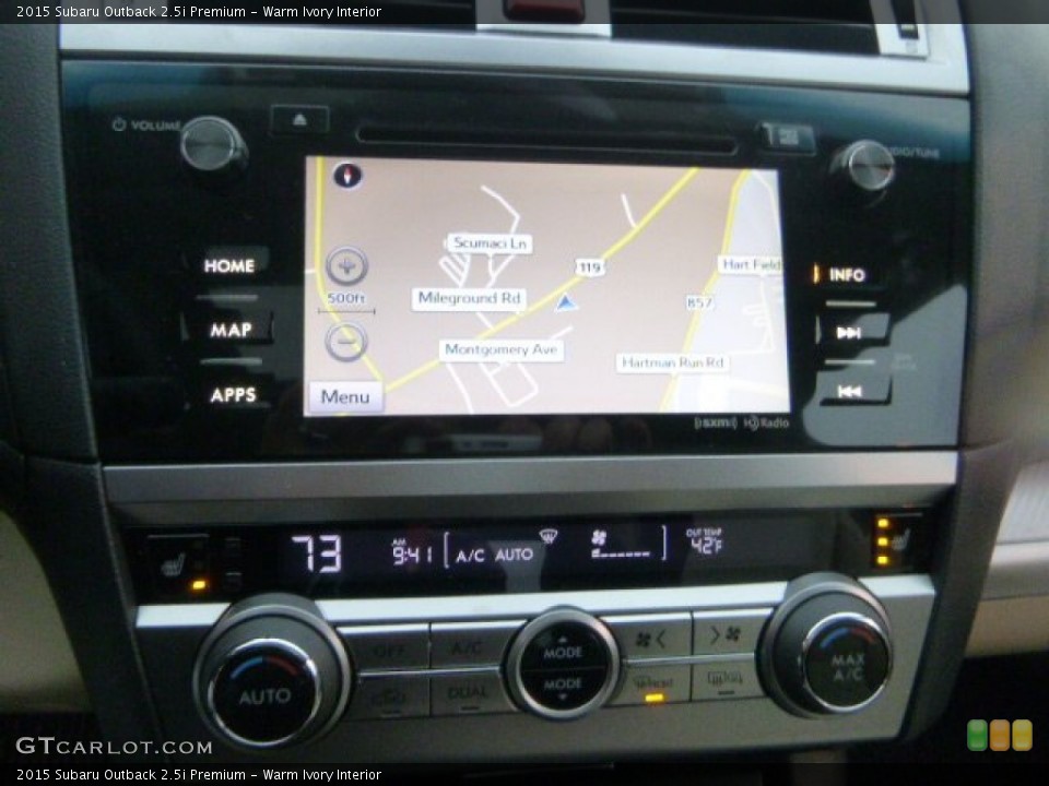 Warm Ivory Interior Navigation for the 2015 Subaru Outback 2.5i Premium #99713975