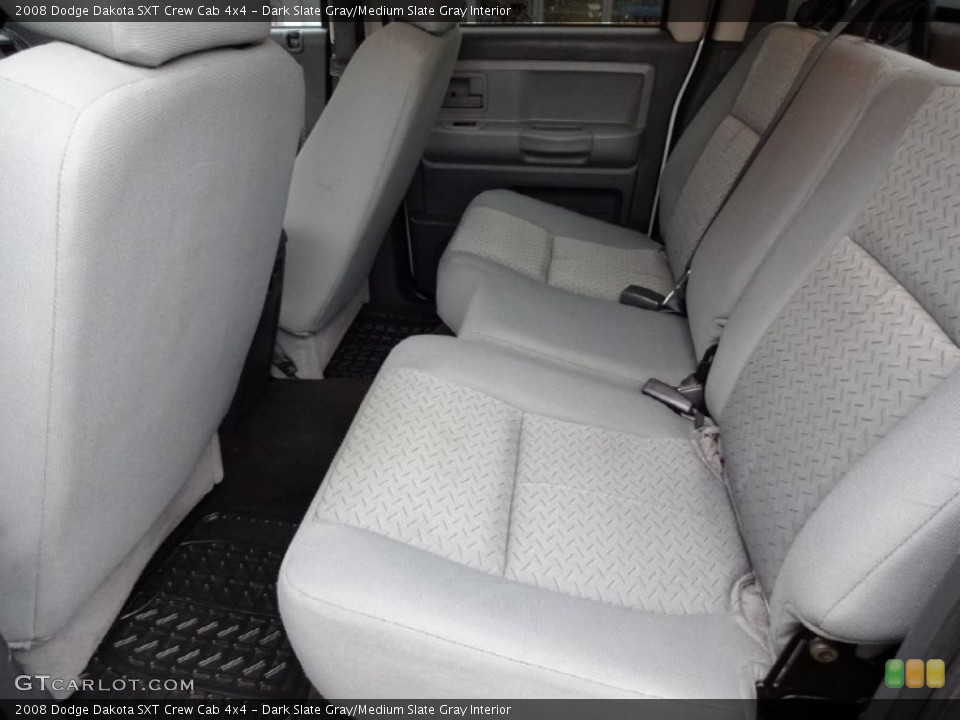Dark Slate Gray/Medium Slate Gray Interior Rear Seat for the 2008 Dodge Dakota SXT Crew Cab 4x4 #99718844