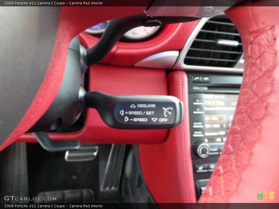 Carrera Red Interior Controls for the 2009 Porsche 911 Carrera S Coupe #99720661