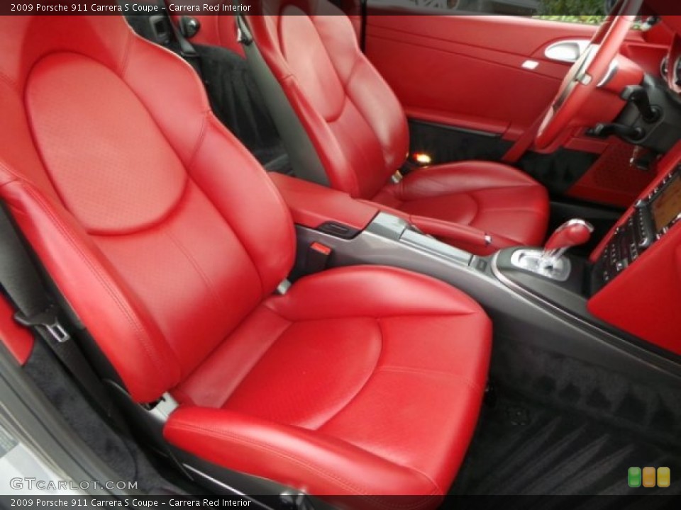 Carrera Red Interior Front Seat for the 2009 Porsche 911 Carrera S Coupe #99720892
