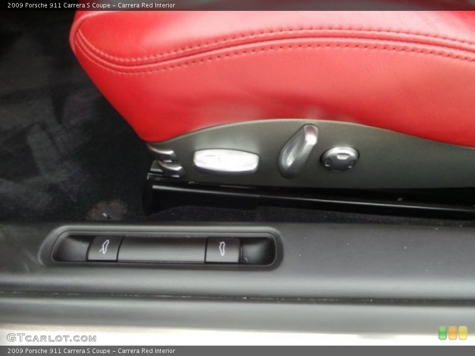 Carrera Red Interior Controls for the 2009 Porsche 911 Carrera S Coupe #99721012