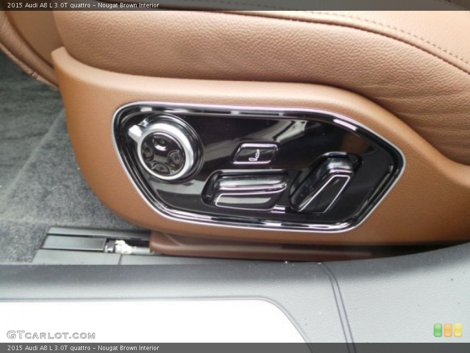 Nougat Brown Interior Controls for the 2015 Audi A8 L 3.0T quattro #99726501