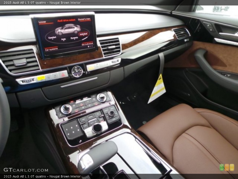 Nougat Brown Interior Dashboard for the 2015 Audi A8 L 3.0T quattro #99726523