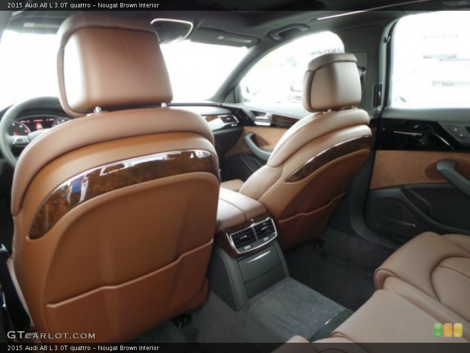 Nougat Brown Interior Rear Seat for the 2015 Audi A8 L 3.0T quattro #99726797