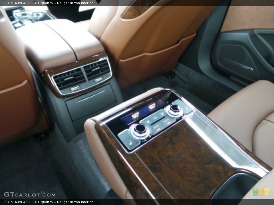 Nougat Brown Interior Controls for the 2015 Audi A8 L 3.0T quattro #99726832