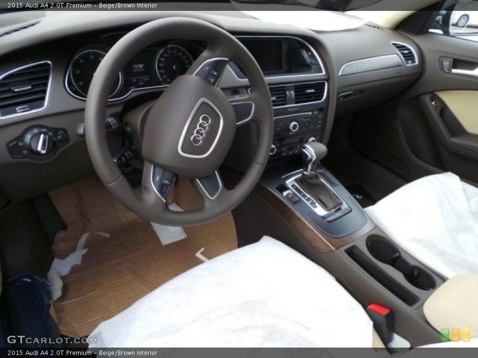 Beige/Brown Interior Photo for the 2015 Audi A4 2.0T Premium #99727030